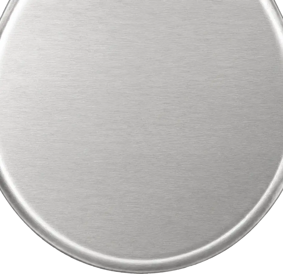 Smooth, cool back side for skin contact